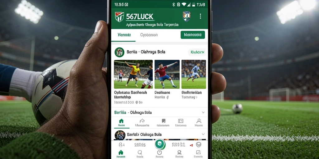 Tampilan antarmuka aplikasi 567LUCK yang menarik dan informatif.