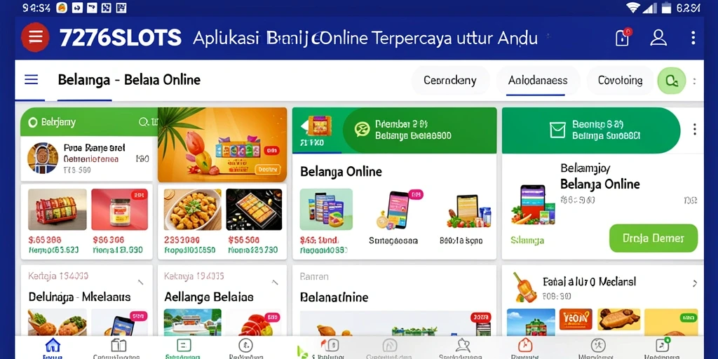 Tampilan antarmuka aplikasi 7276SLOTS yang modern dan mudah dinavigasi.