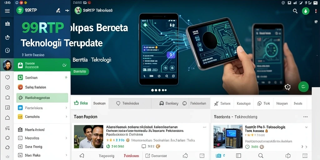 Antarmuka 99RTP menampilkan berita teknologi terbaru dengan jelas.
