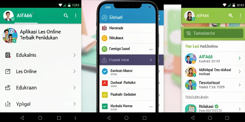 Antarmuka AIFA66 yang user-friendly untuk pembelajaran online.