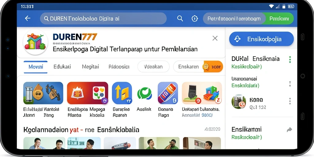 Tampilan antarmuka DUREN777 yang informatif dan menarik.