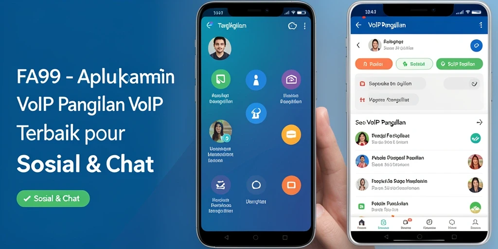 Antarmuka pengguna FA99 yang elegan dan fungsi VoIP Panggilan.