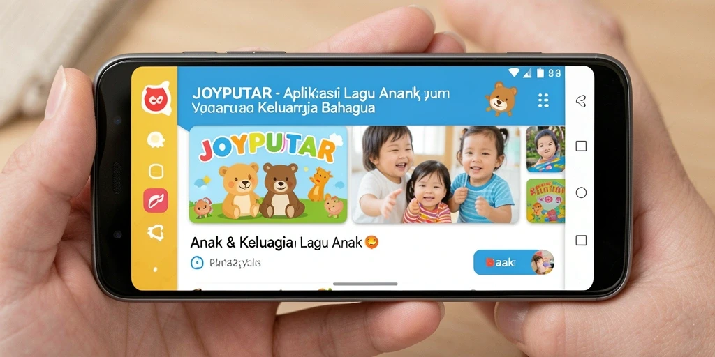 Antarmuka JOYPUTAR dengan lagu anak yang menarik
