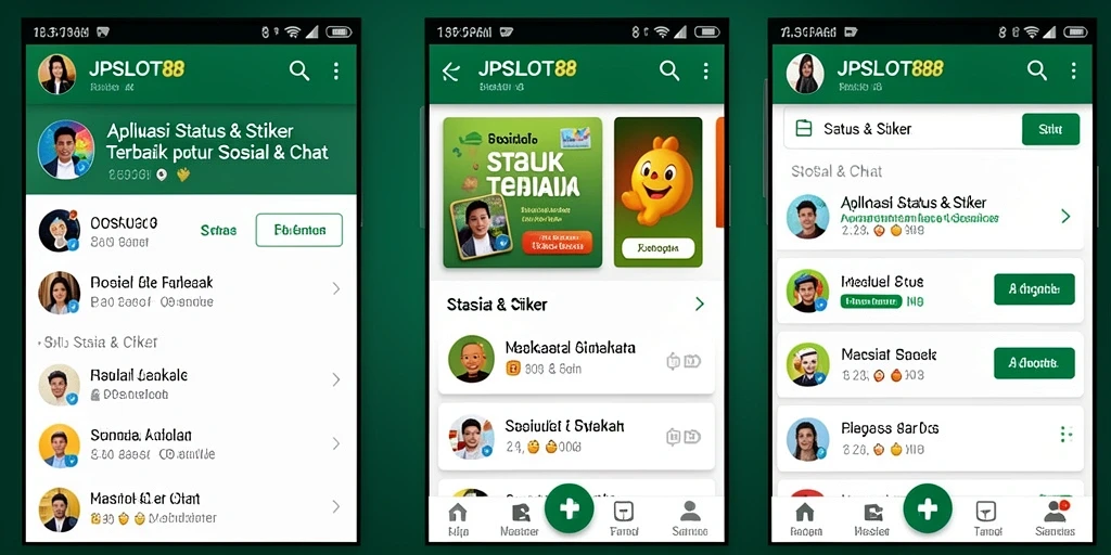 Screenshot antarmuka JPSLOT88 menampilkan berbagai stiker menarik.