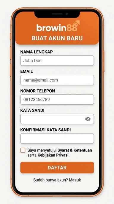 Cara Mudah Buat Akun Baru di browin88